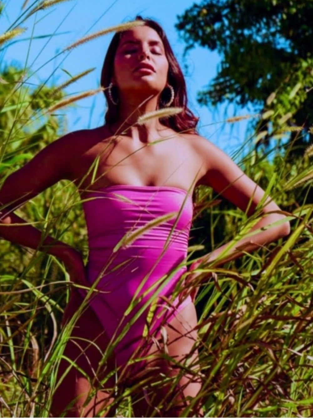 NWOT La Gotta Nylah Swimsuit in Magenta